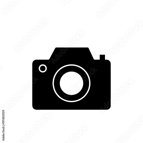 Digital Camera Vector Illustration 34 – Modern DSLR Photography Icon
