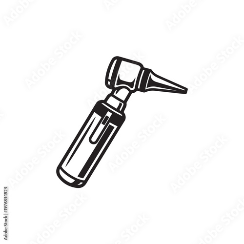 Medical Otoscope Device for Ear Examination Illustration.