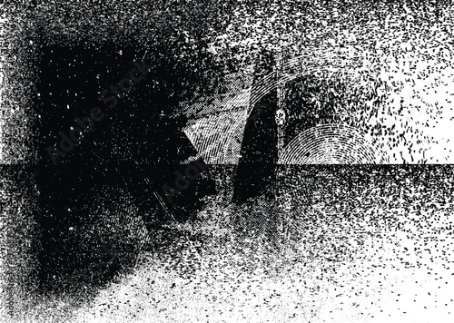 Rolled ink texture print . Distress Grunge background . Scratch, Grain, Noise, grange stamp .Place texture Over any Object to Create Grungy Effect .Rough edges vector.
