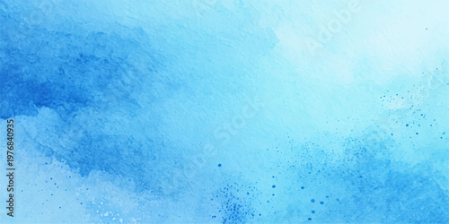 Abstract watercolor wash effect blending soft shades of blue and aqua, conveying a sense of serenity.