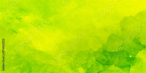 Abstract vibrant watercolor washes. a lively display, with a blend of brilliant yellows and greens, to evoke a sense of creative expression and artistic flair.