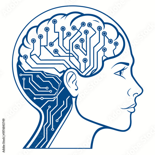AI Brain Technology Illustration