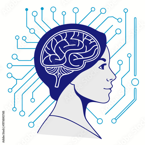 AI Brain Technology Illustration