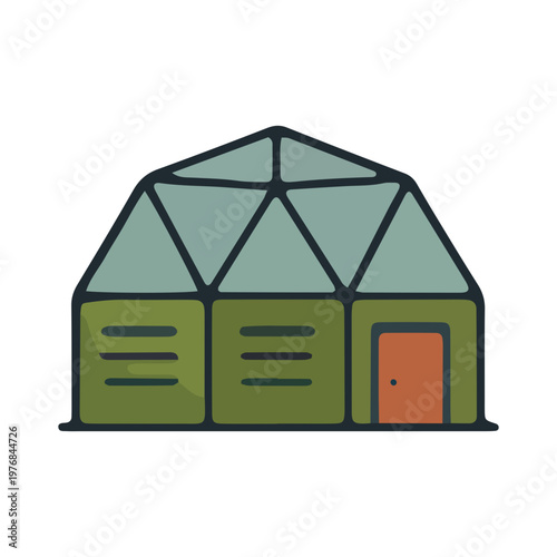 Geodesic Dome Greenhouse Icon