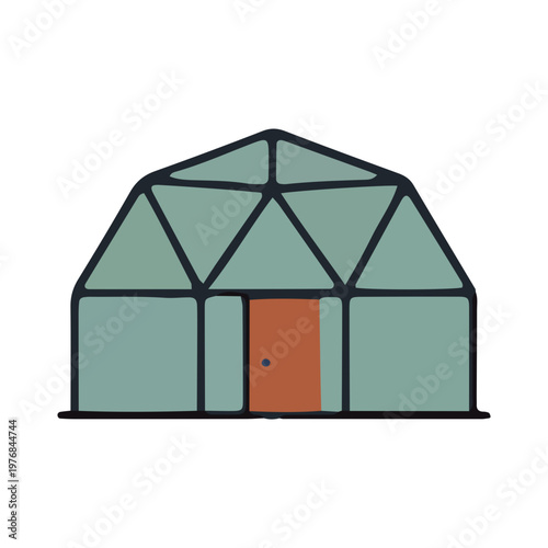 Geodesic Dome Greenhouse Icon