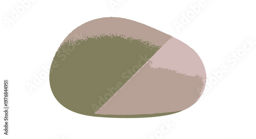 Pill with Colored Segments on Surface.