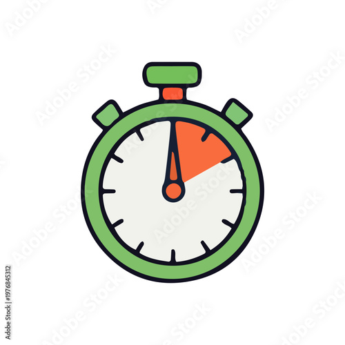 Stopwatch Timer Icon Illustration
