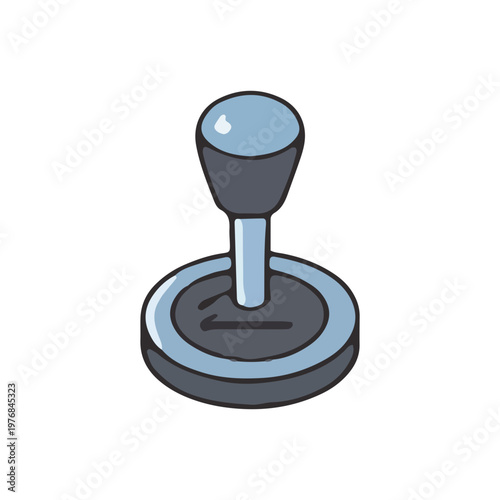 Isometric Manual Car Gear Shift Icon