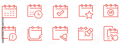 Callendar icon vector. Calendar planner icon collection. Reminder organizer event signs. Calendar notification icon. Business plan schedule.