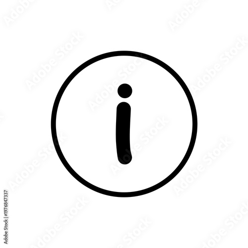 Information icon on transparent background.