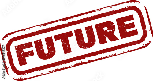 Future stamp label vector, Future stamp design