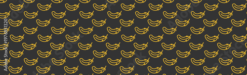 golden feather pattern on a black background,