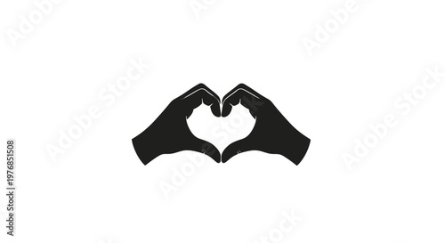 Hands Forming Heart Shape Gesture.