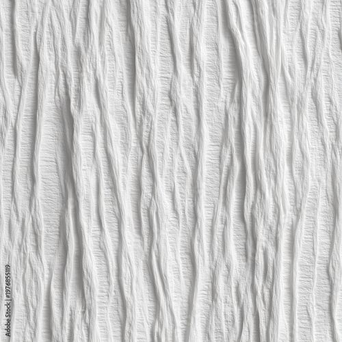 Seamless crinkled crepe paper texture strechy craft background isolated.