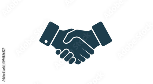 Handshake Icon Symbolizing Agreement or Partnership.