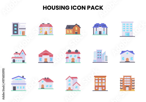 Housing Flat Scalable Icons Pack