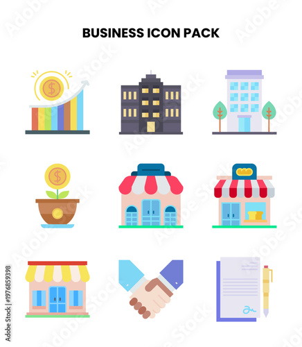 Business Flat SVG Icons Pack
