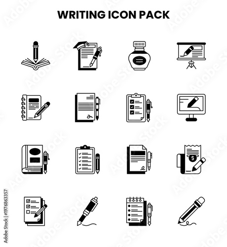 Writing DuoTone UI Icons Pack