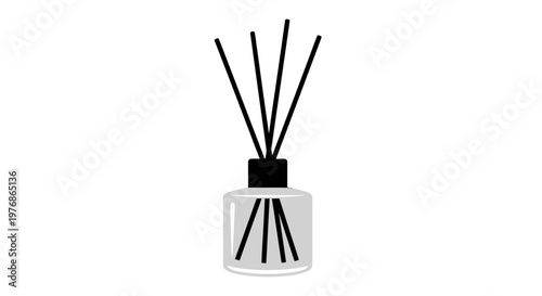 Reed Diffuser in Glass Bottle.