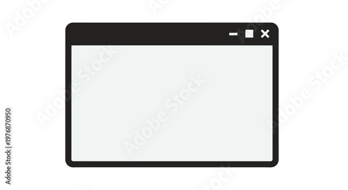 Foto Simple Black and White Browser Window.