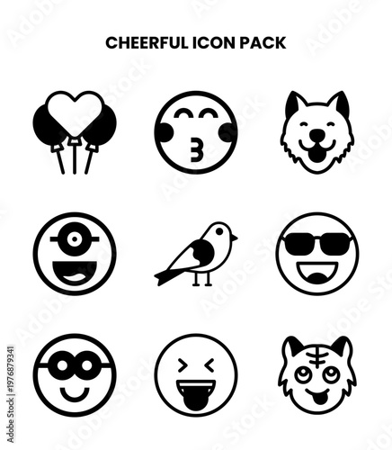 Cheerful DuoTone UI Icons Pack