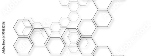 Vector Abstract hexagonal pattern showcasing interconnected cells, a captivating design element that speaks volumes in modern design. The composition exudes minimalism and refinement.