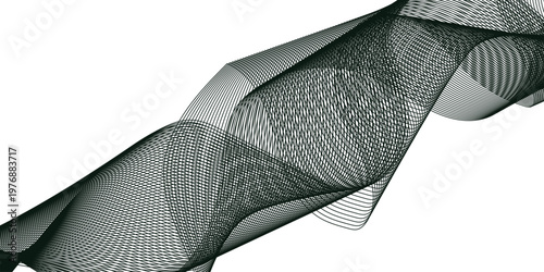 a dynamic digital composition of flowing lines and forms, creating an abstract and visually compelling artwork with depth and movement. showcasing a fusion of elegance and modernity.