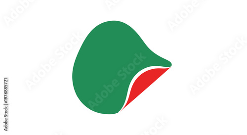 Green Fruit with Red Interior.