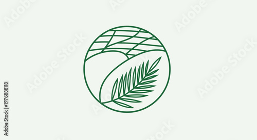 A green leafy logo of a plant is depicted within a circular outline.