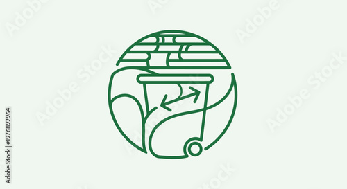 A hand putting recyclables into a recycling bin on earth