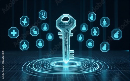 Digital key unlocks secure access to various data and services in