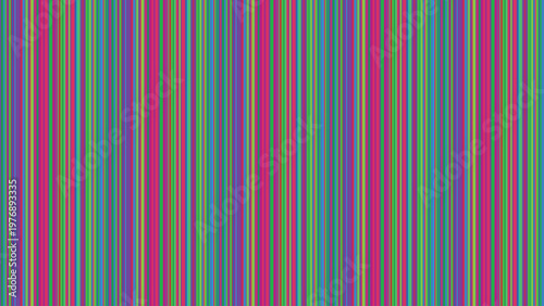 Seamless pattern featuring vibrant vertical stripes, a cheerful and modern abstract design with a lively mix of pink, magenta, green, lime, blue, teal, and purple hues, perfect for creative