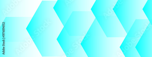 Vector Geometric turquoise rhombus shapes create abstract artistic design with cyan and white gradient background that offers visual texture and modern decor elements with vibrant color play