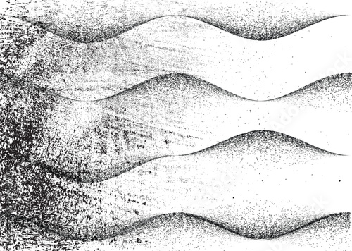 Rolled ink texture print . Distress Grunge background . Scratch, Grain, Noise, grange stamp .Place texture Over any Object to Create Grungy Effect .Rough edges vector. 