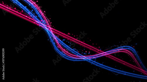 glowing fast trails moving streams of Light Streaks with alpha channel transparent background