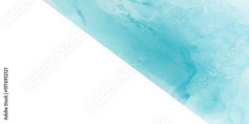 Abstract blue watercolor background with a painted ice texture and paper pattern resembles the rippling surface of an underwater swimming pool or calm sea water in summer