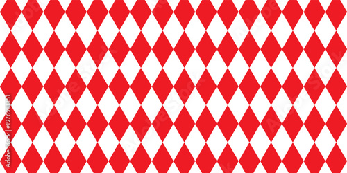 Diamond shapes pattern Checkered harlequin diamond seamless background pattern vector. Geometric rhombus pattern background. Harlequin check wallpaper. Vector Illustrator.