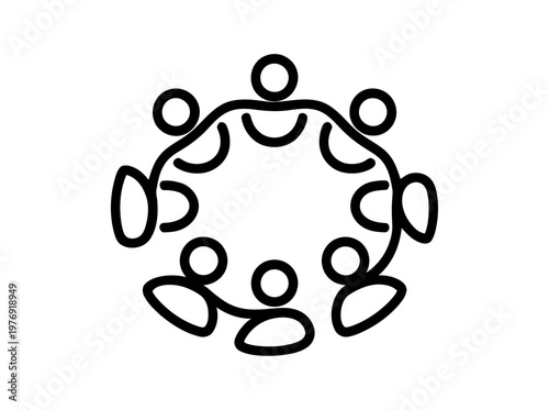 A group of people sitting in a circle together united