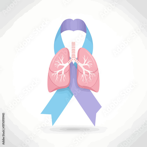 World Pulmonary Hypertension Day Hari Hipertensi Paru Sedunia Vector Illustration
