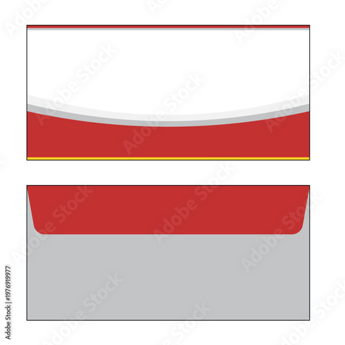 Free Download Modern colored envelope template front and back set for professional branding of a company - GFXLoad