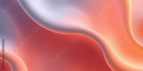 Abstract colorful background vector illustration featuring a smooth red wave of flowing silk fabric with soft light curves and a satin texture for a motion design backdrop