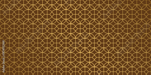 Luxury geometric gold line art and art deco background vector. Abstract geometric frame and elegant art nouveau with delicate. Illustration design for invitation, banner, vip, interior, decoration.