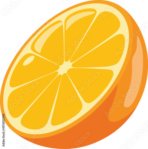 Fresh orange fruit slice