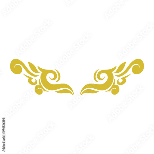 Wing Tribal Tattoo Element Decoration Ornamental Illustration 