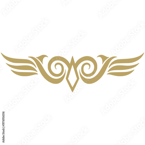 Wing Tribal Tattoo Element Decoration Ornamental Illustration 