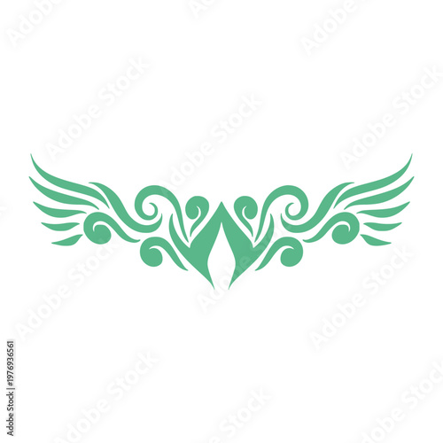 Wing Tribal Tattoo Element Decoration Ornamental Illustration 