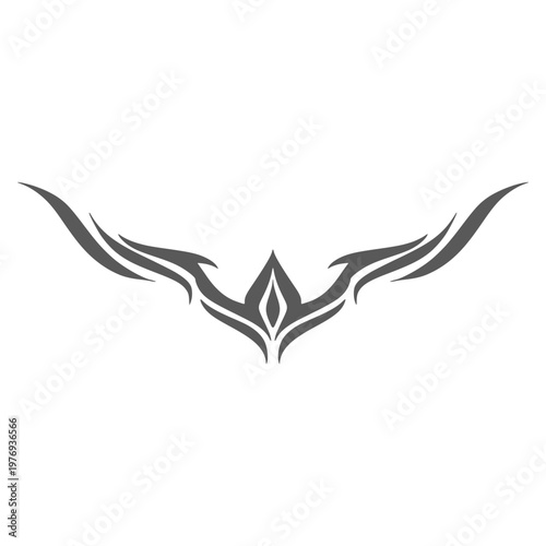 Wing Tribal Tattoo Element Decoration Ornamental Illustration 