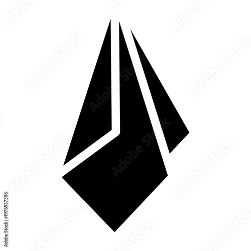 Table Napkin Vector Glyph Icon Design