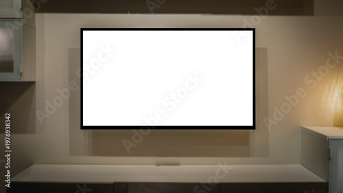Bilde på lerret TV led mock up screen
