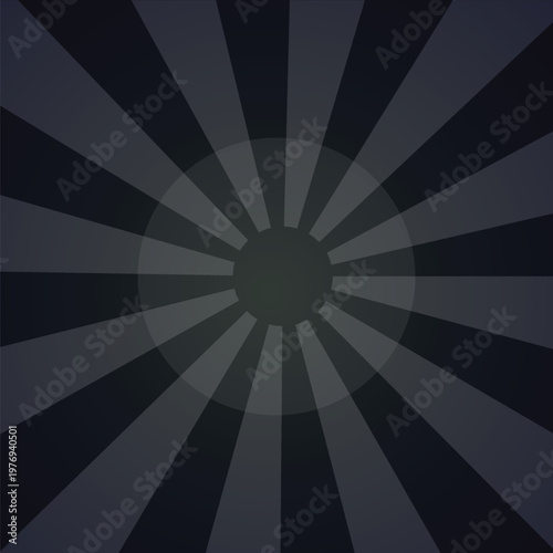 Abstract black sunburst background with radial light rays and bright starburst backfriday bannar vector illustration for a retro backdrop design featuring orange glow and soft texture pattern 